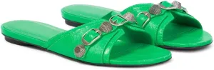 Vertundy Women’s Flat Slide Slippers - Round Open Toe Rivet Sandals Slip on Casual Shoes for Summer Beach Daily Wear