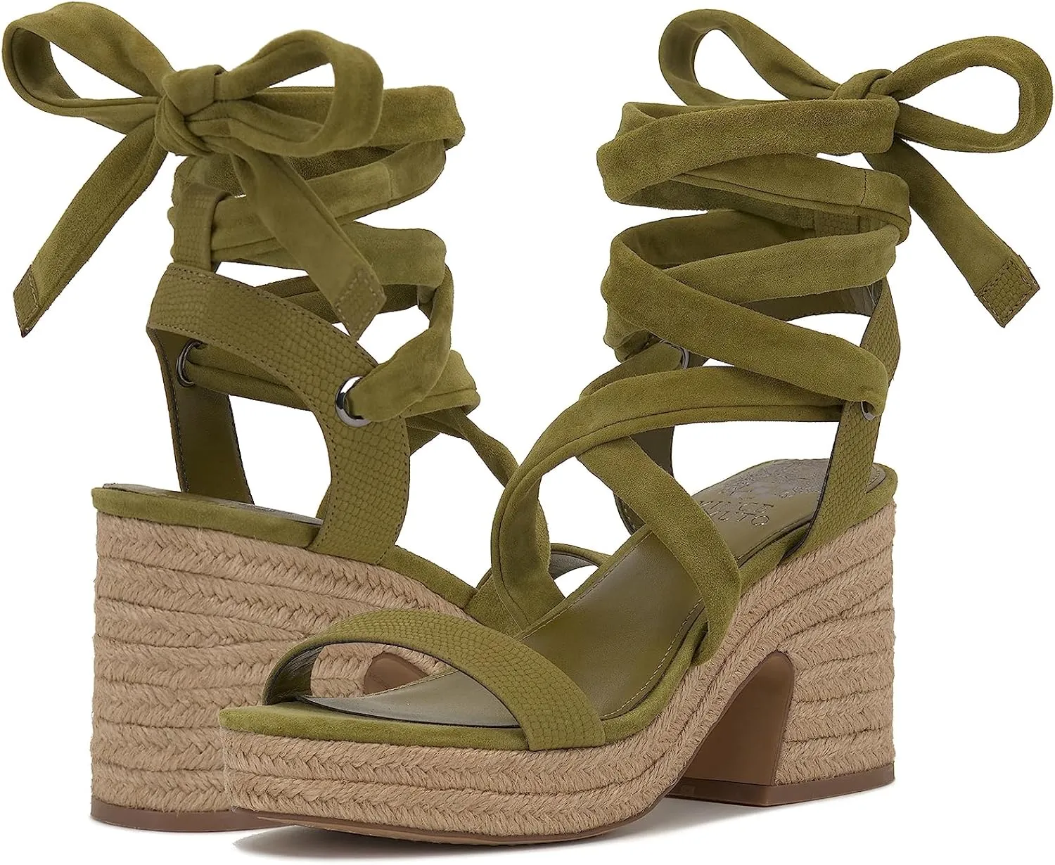 Vince Camuto Women's Roreka Lace Up Espadrille Sandal Wedge