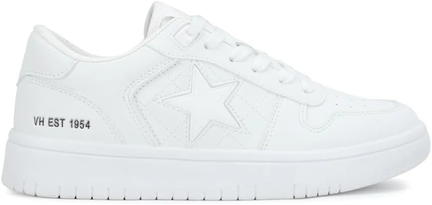 Vintage Havana Womens Fresh Metallic Lace Up Sneakers Shoes Casual - White