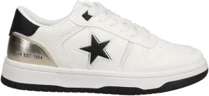 Vintage Havana Womens Fresh Metallic Lace Up Sneakers Shoes Casual - White