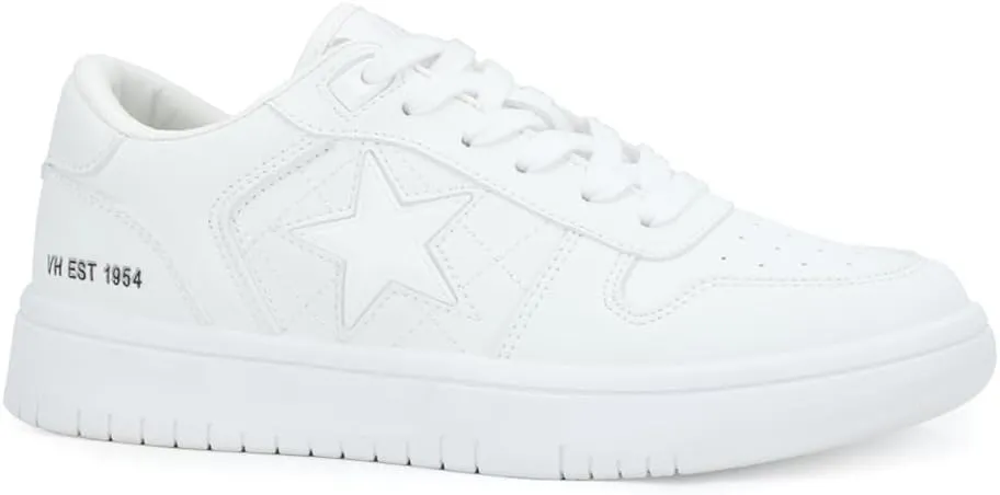 Vintage Havana Womens Fresh Metallic Lace Up Sneakers Shoes Casual - White