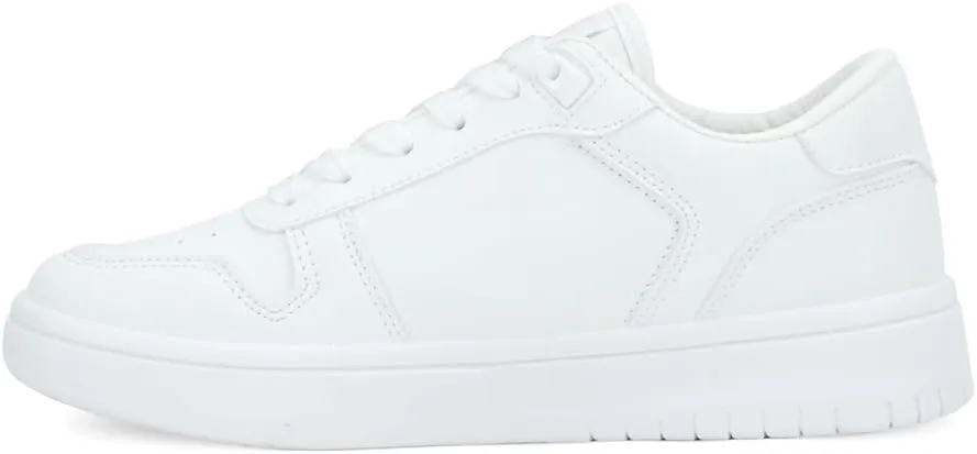 Vintage Havana Womens Fresh Metallic Lace Up Sneakers Shoes Casual - White