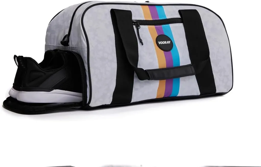 Vooray Burner Gym Duffel Bag, Gym Bag for Women and Men with Shoe Compartment, Weekender, Overnight & Travel Duffel for Sports and Workout