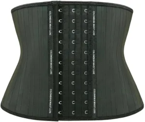 Waist Trainer for Women & Girls, 9” Length, 25 Steel Bones, Adjustable 3 Rows of Hooks, High Compression