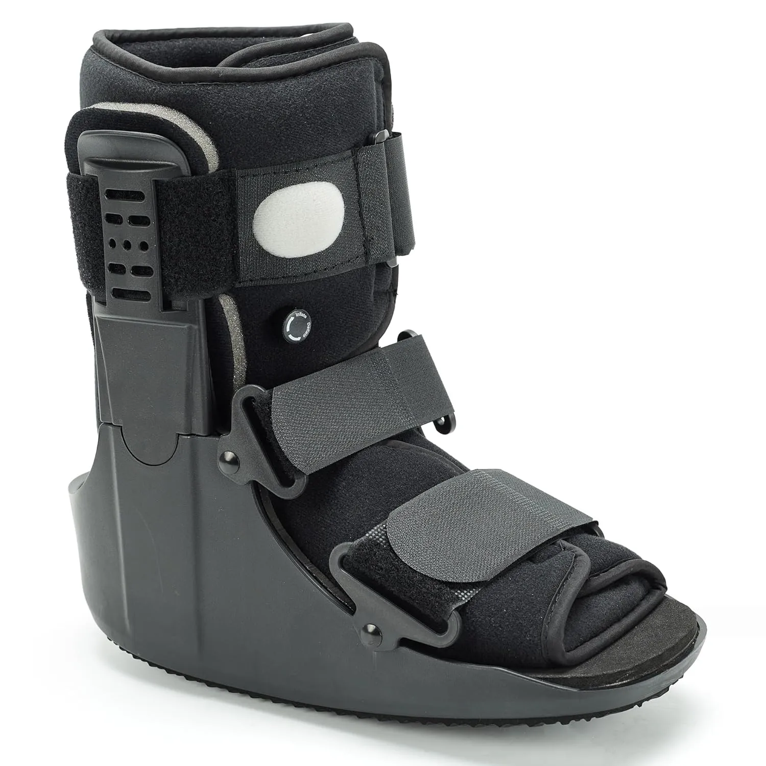 Walking Boot for Broken Foot & Injuries - Lightweight Medical Boot with Anti-Slip Sole, Adjustable Straps & Rigid Support for Ankle/Foot Recovery L