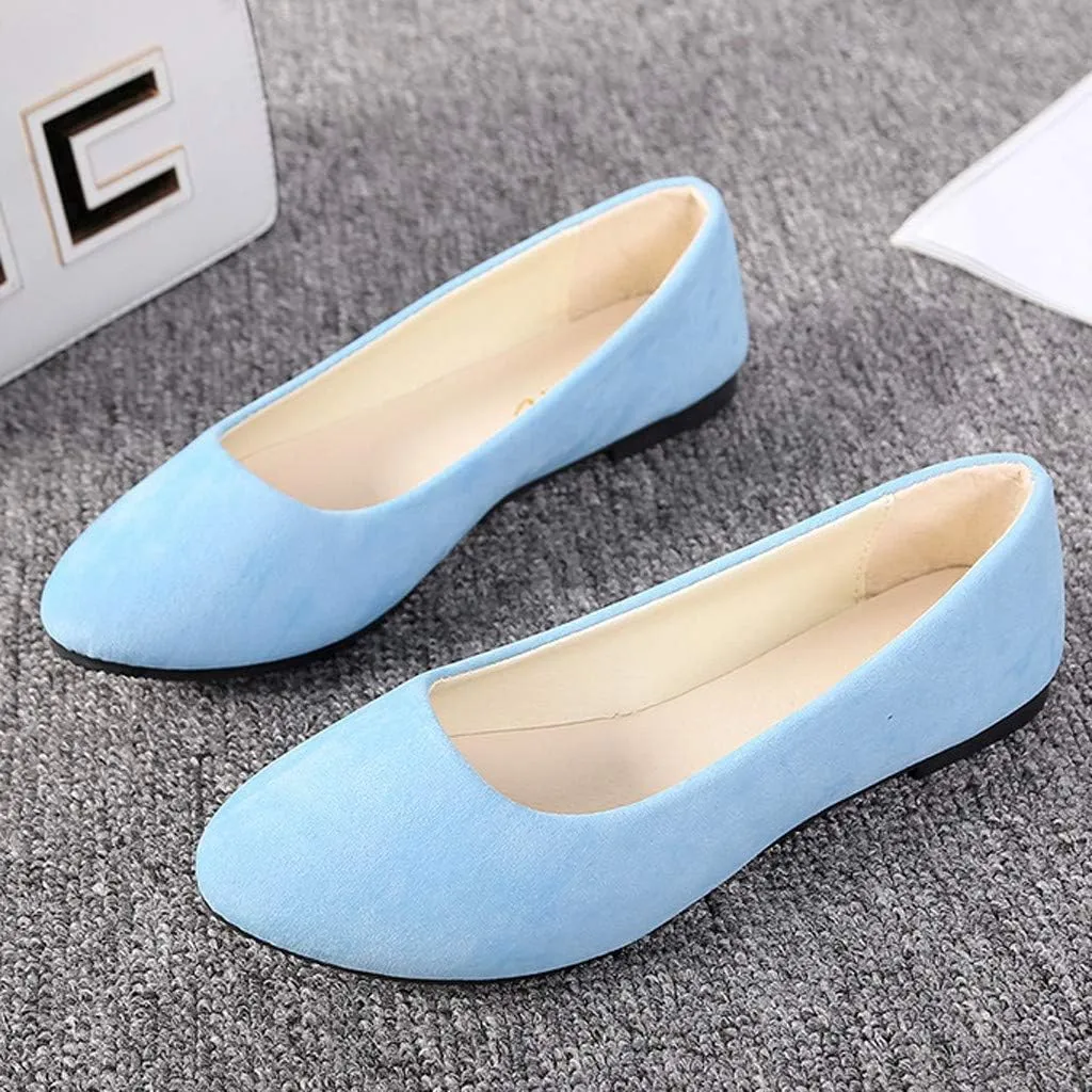 Walking Shoes Women Comfort Women Loafers Shoes Casual Slip on Non Slip Low Top CasualClosed Back Lightweight Breathable Christmas Tennis Shoes for Women Non Slip Shoes