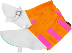Welding Boot Protectors for Men 2pcs Non-slip Leather Spats Welder Shoe Covers Breathable Easy-to-wear Design