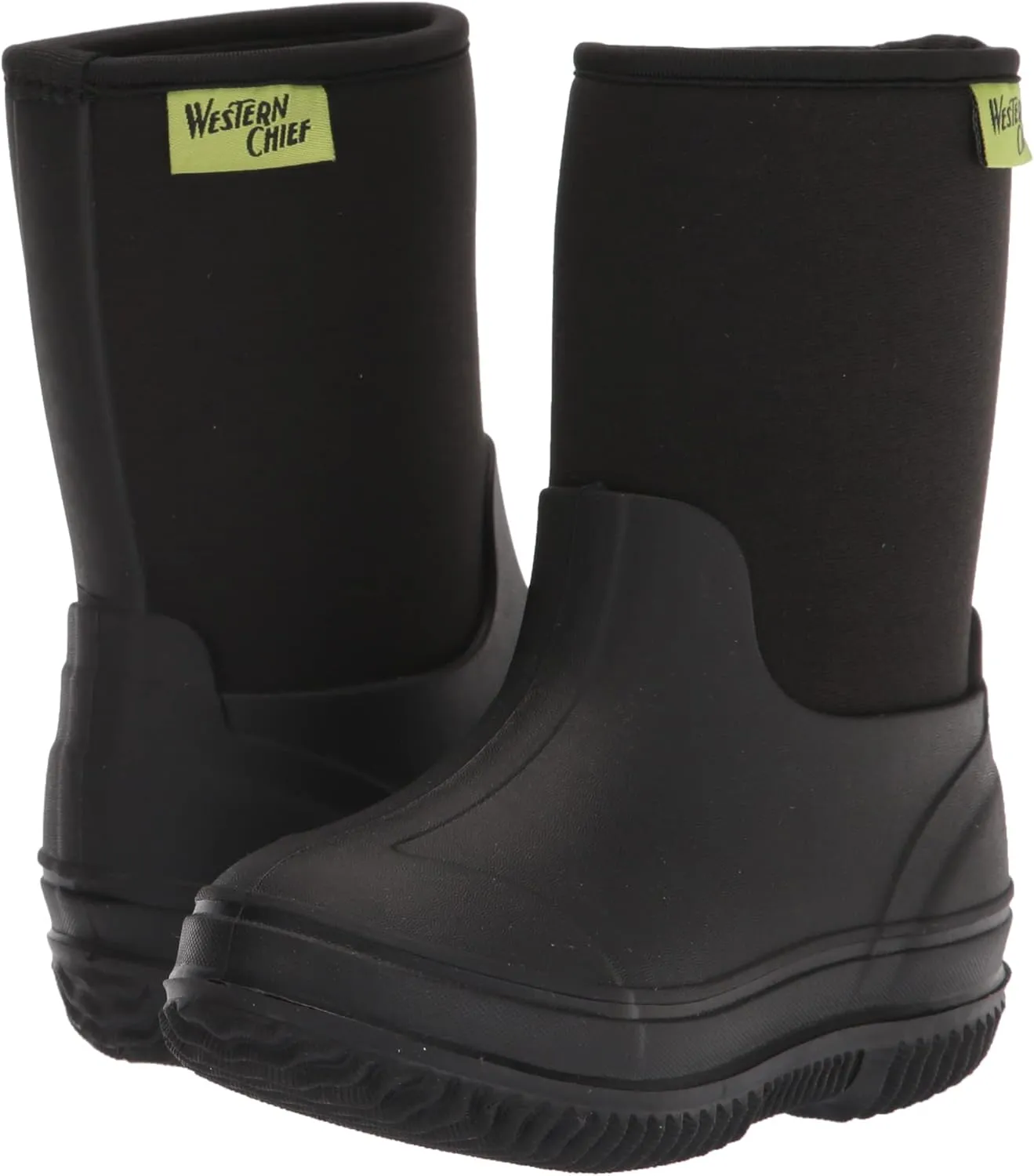 Western Chief Kids Freestyle Neoprene Outdoor Boot, Lightweight, Kid Friendly for Boys and Girls Waterproof Boot for Rain, Mud, Cold Weather, Snow