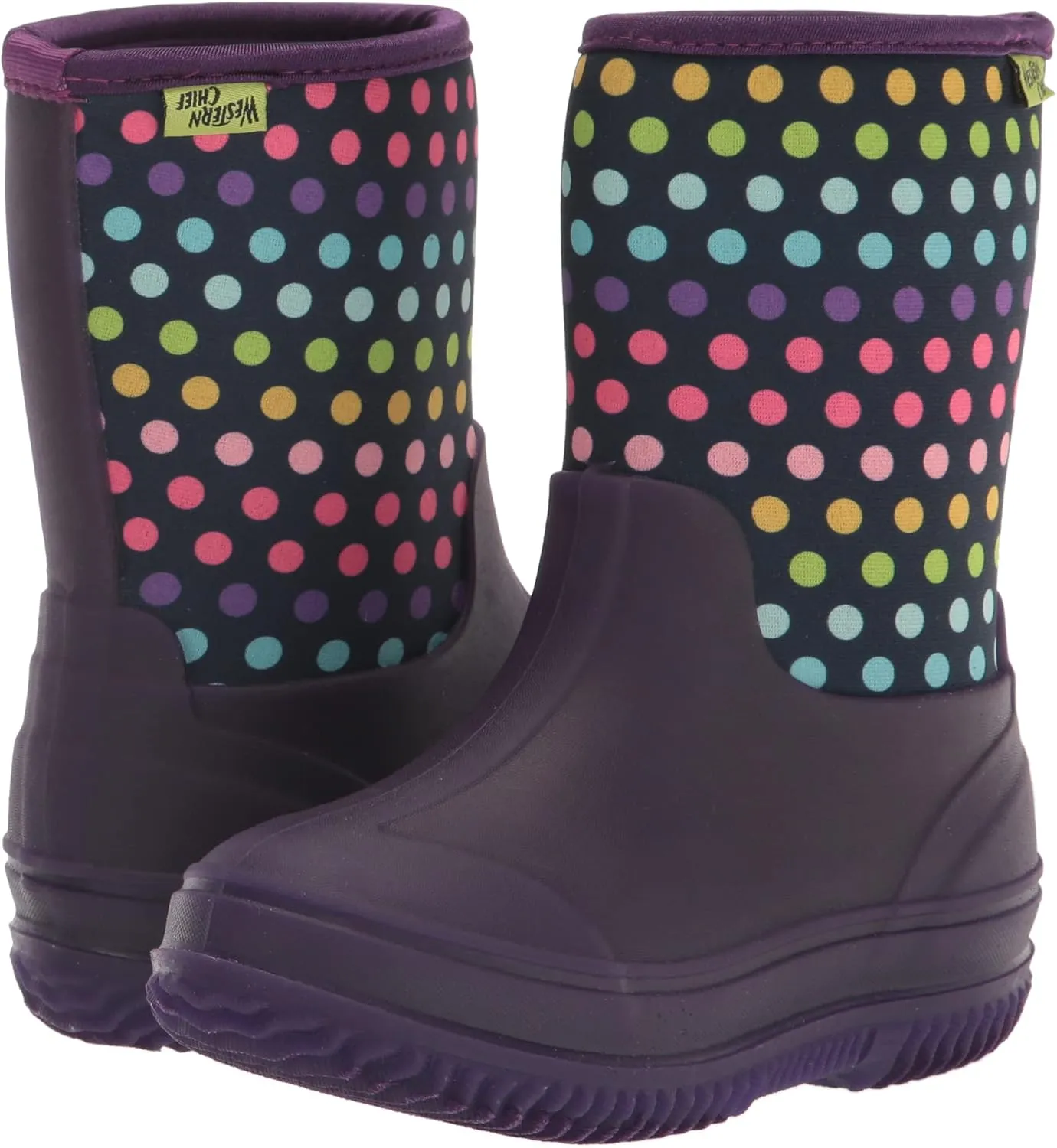 Western Chief Kids Freestyle Neoprene Outdoor Boot, Lightweight, Kid Friendly for Boys and Girls Waterproof Boot for Rain, Mud, Cold Weather, Snow