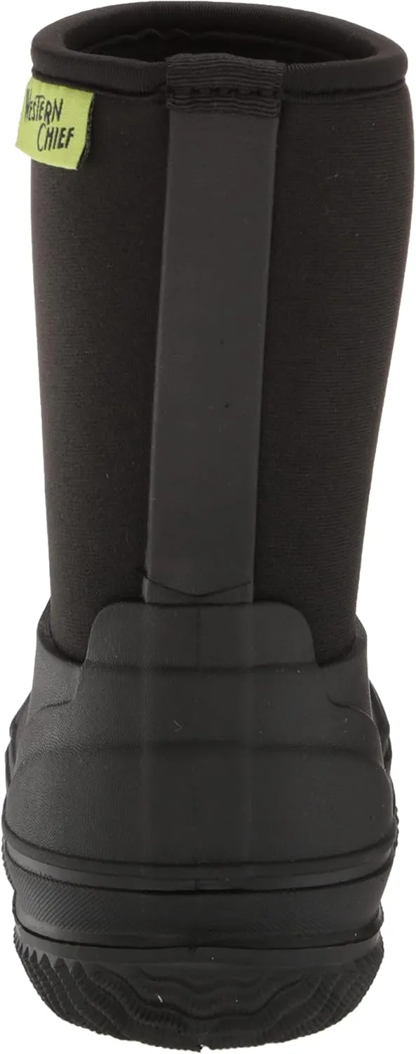 Western Chief Kids Freestyle Neoprene Outdoor Boot, Lightweight, Kid Friendly for Boys and Girls Waterproof Boot for Rain, Mud, Cold Weather, Snow