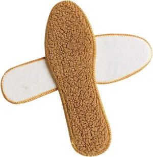 Winter Warm Insoles for Shoes Men Women Imitating Alpaca Wool Velvet Deodorant time! Absorbent Breathable Plush Sports Insole(42)