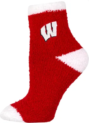 Wisconsin Badgers Officially Licensed NCAA Fuzzy Slipper Socks