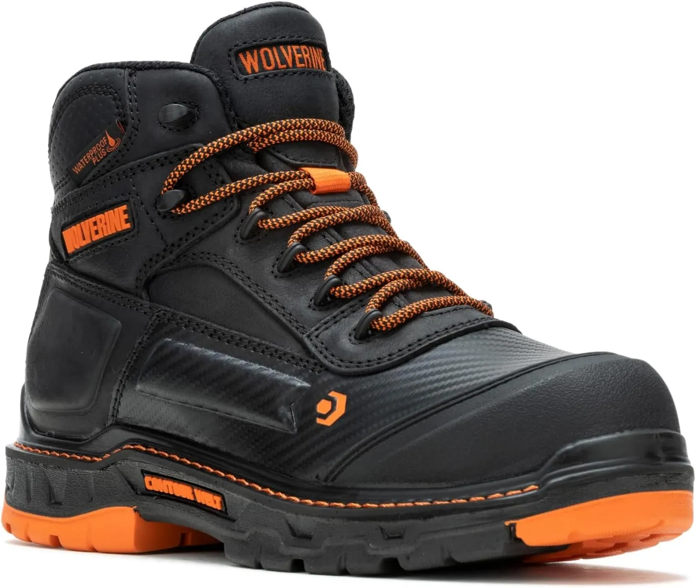 Wolverine Men's Overpass 6" Mid Composite Toe Waterproof Work Boot