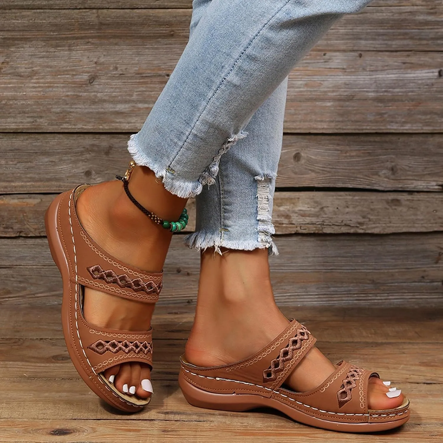 Women Shoes Comfortable Soft Bottom Wedge Sandals Breathable Womens High Heeled Sandals Women's Athletic Shoes Size 9