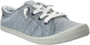 Women Slip-On Linen Canvas Lace-Up Fashion Sneaker
