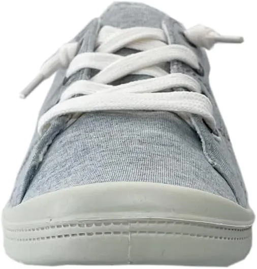 Women Slip-On Linen Canvas Lace-Up Fashion Sneaker