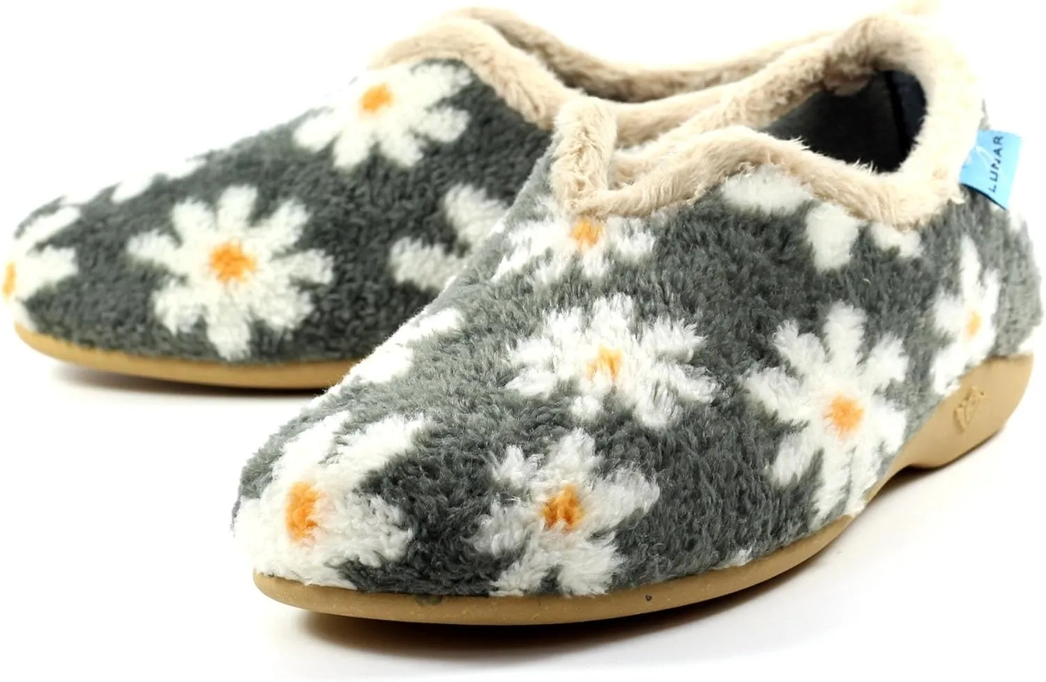 Women's Daisy Grey Flower Slipper