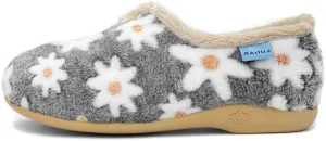 Women's Daisy Grey Flower Slipper