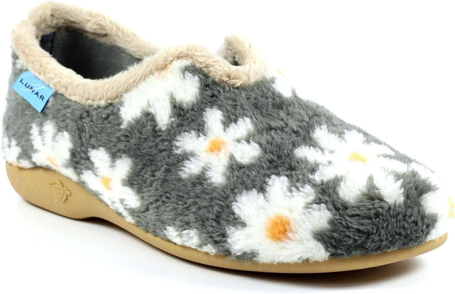 Women's Daisy Grey Flower Slipper
