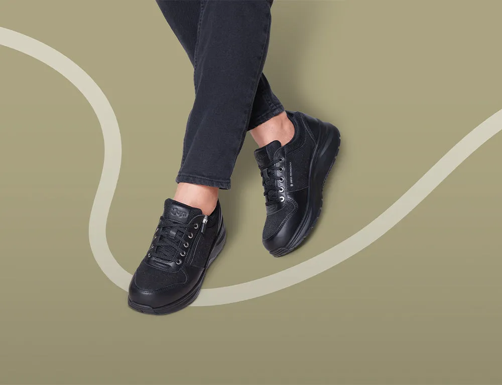 Womens Dynamo Black II Zip Active Trainers