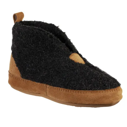 Women's Ela Recycled Bootie Slipper with Indoor/Outdoor Sole - Black