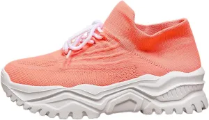 Women’s Fashion Athletic Sneakers Mesh Lightweight Platform Slip On Sports Casual Shoes Breathable Soft Sole Comfortable Work Gym Trainers Orthopedic Summer Arch Support Shoes