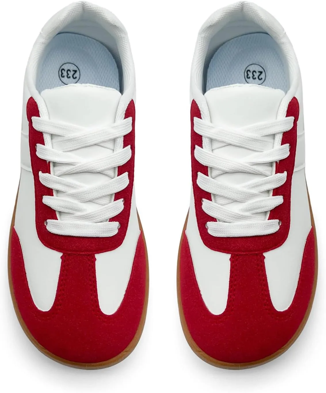 Women's Fashion Sneakers - Retro Walking Casual Low Top Tennis Trainer Skate Shoes