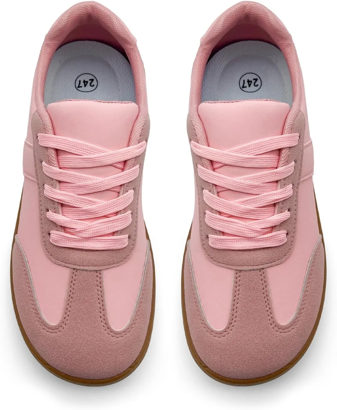Women's Fashion Sneakers - Retro Walking Casual Low Top Tennis Trainer Skate Shoes
