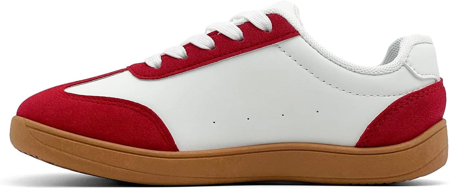 Women's Fashion Sneakers - Retro Walking Casual Low Top Tennis Trainer Skate Shoes