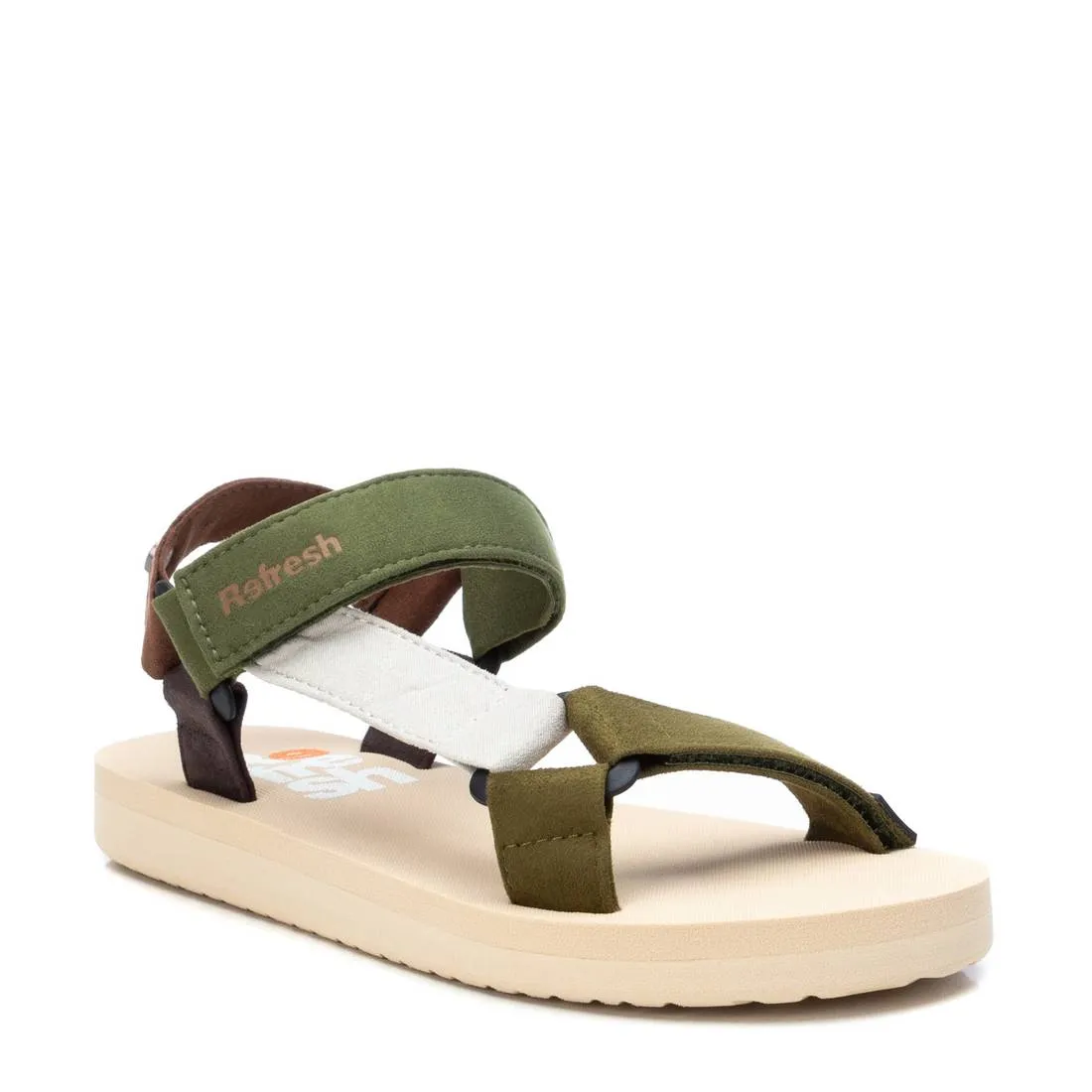 Women's Flat Sandals By XTI_79821_Open Green