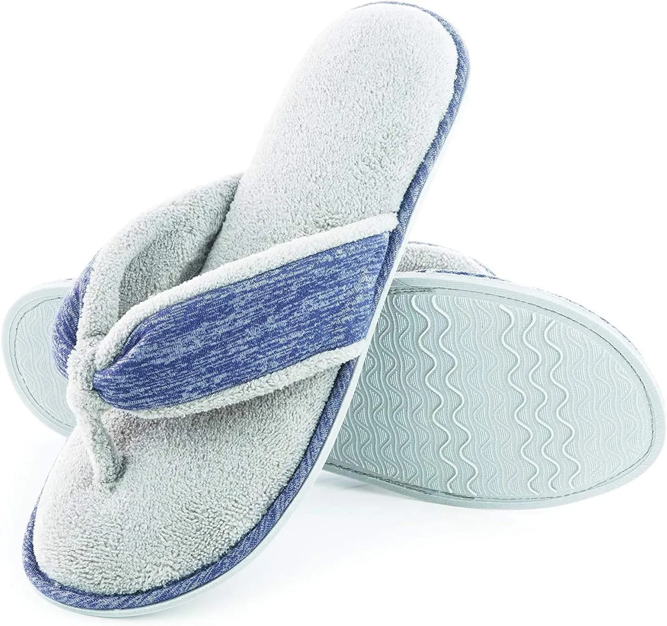 Women's Flip Flop Slippers with Cozy 80-D High-Density Memory Foam Slipper Summer Breathable House Shoes with Non Skid Indoor Outdoor Sole