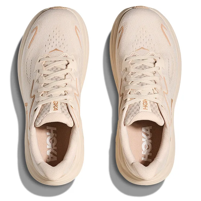 Womens Hoka Clifton 10 Wide in Vanilla/Birch