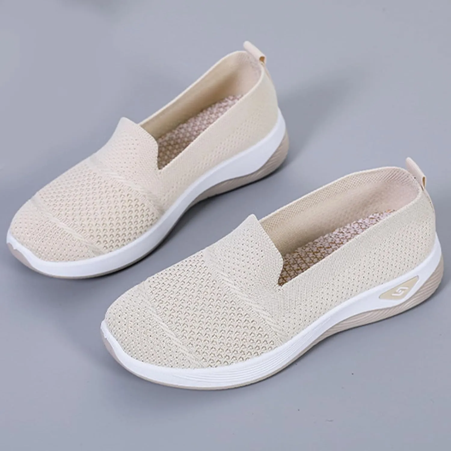 Womens Hollow Out Walking Shoes Non-Slip Adjustable Breathable Walking Shoe Comfortable Casual Athletic Sneakers Barefoot Casual Nurse Shoes Buffer Fitness Nursing Orthopedic Sneaker