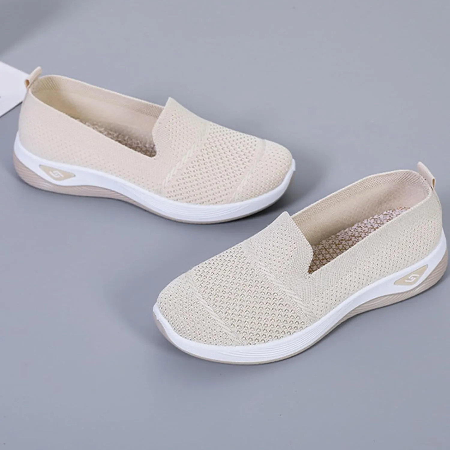 Womens Hollow Out Walking Shoes Non-Slip Adjustable Breathable Walking Shoe Comfortable Casual Athletic Sneakers Barefoot Casual Nurse Shoes Buffer Fitness Nursing Orthopedic Sneaker