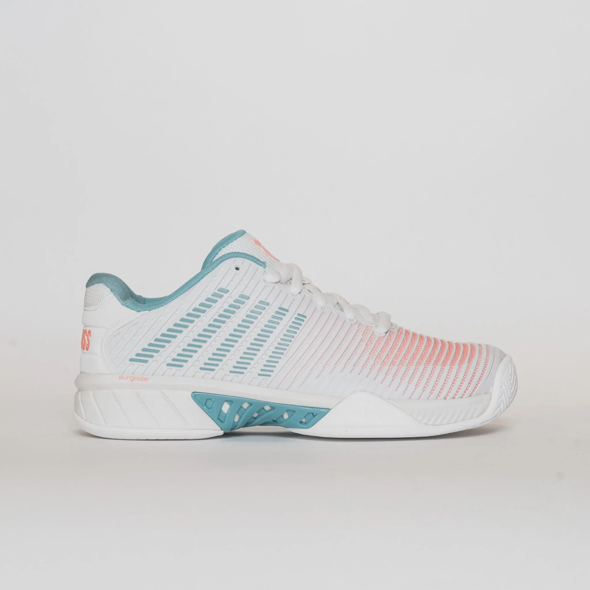 Women's Hypercourt Express 2 Blanc/Nile Blue/Desert Flower (FINAL SALE)