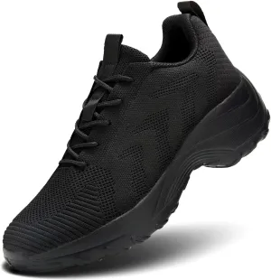 Womens Ladies Walking Shoes Arch Support Non Slip Work Lace up Sneakers Breathable Lightweight Comfort Wedge Platform Loafers