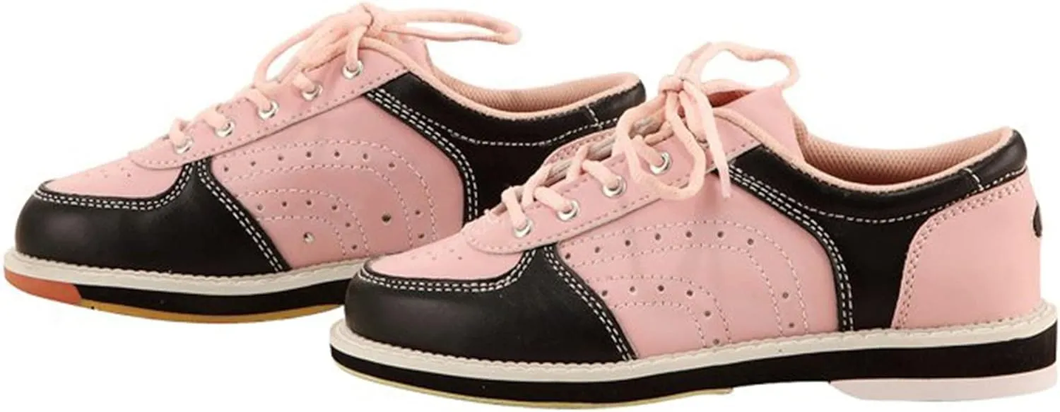 Womens Lawn Bowling Shoes Leather Breathable Bowling Trainers Non-Slip Comfortable