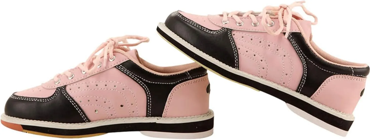 Womens Lawn Bowling Shoes Leather Breathable Bowling Trainers Non-Slip Comfortable