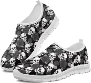 Women's Loafers Slip On Slip Shoe Casual Walking Shoes Non Slip Work Shoes Mesh Athletic Sneakers White Sole