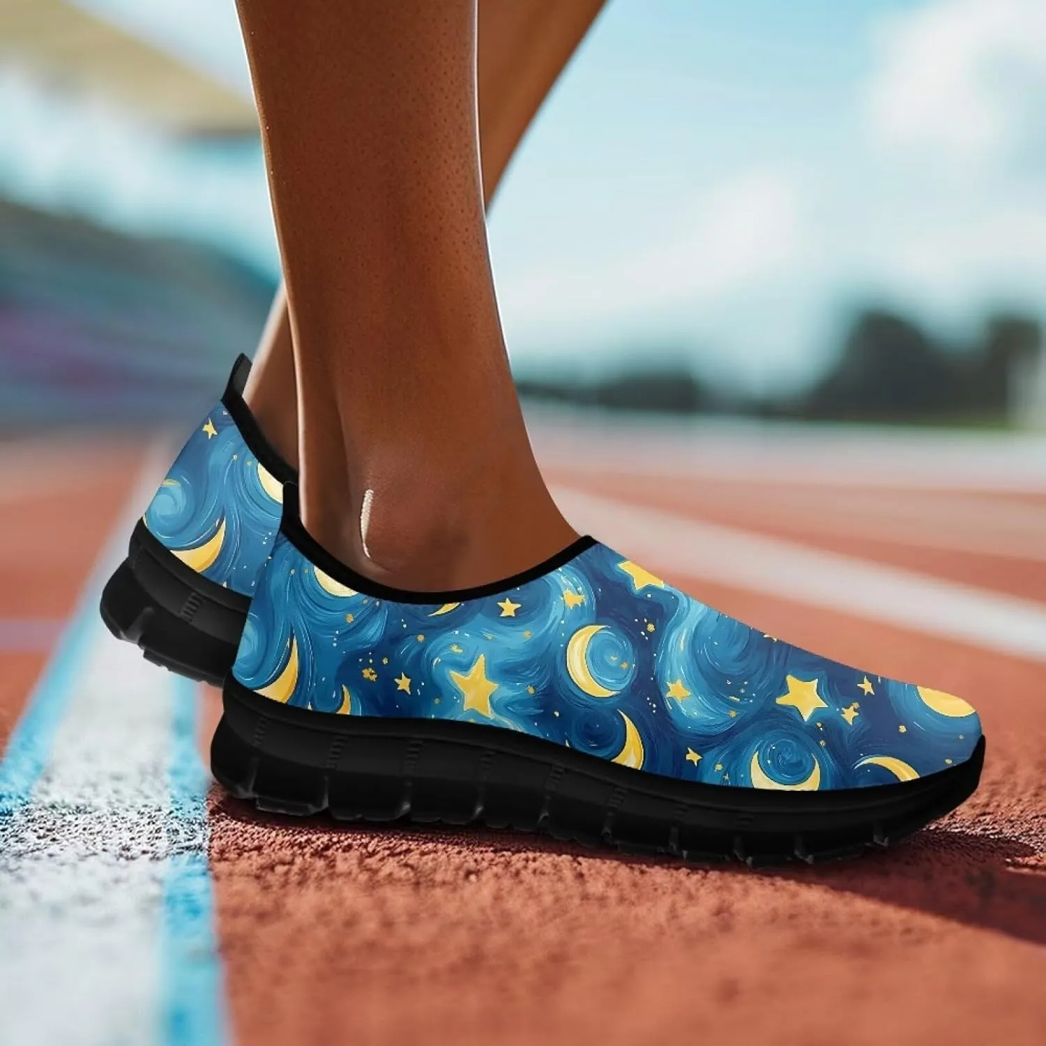 Women's Loafers Slip On Slip Shoe Casual Walking Shoes Non Slip Work Shoes Mesh Athletic Sneakers