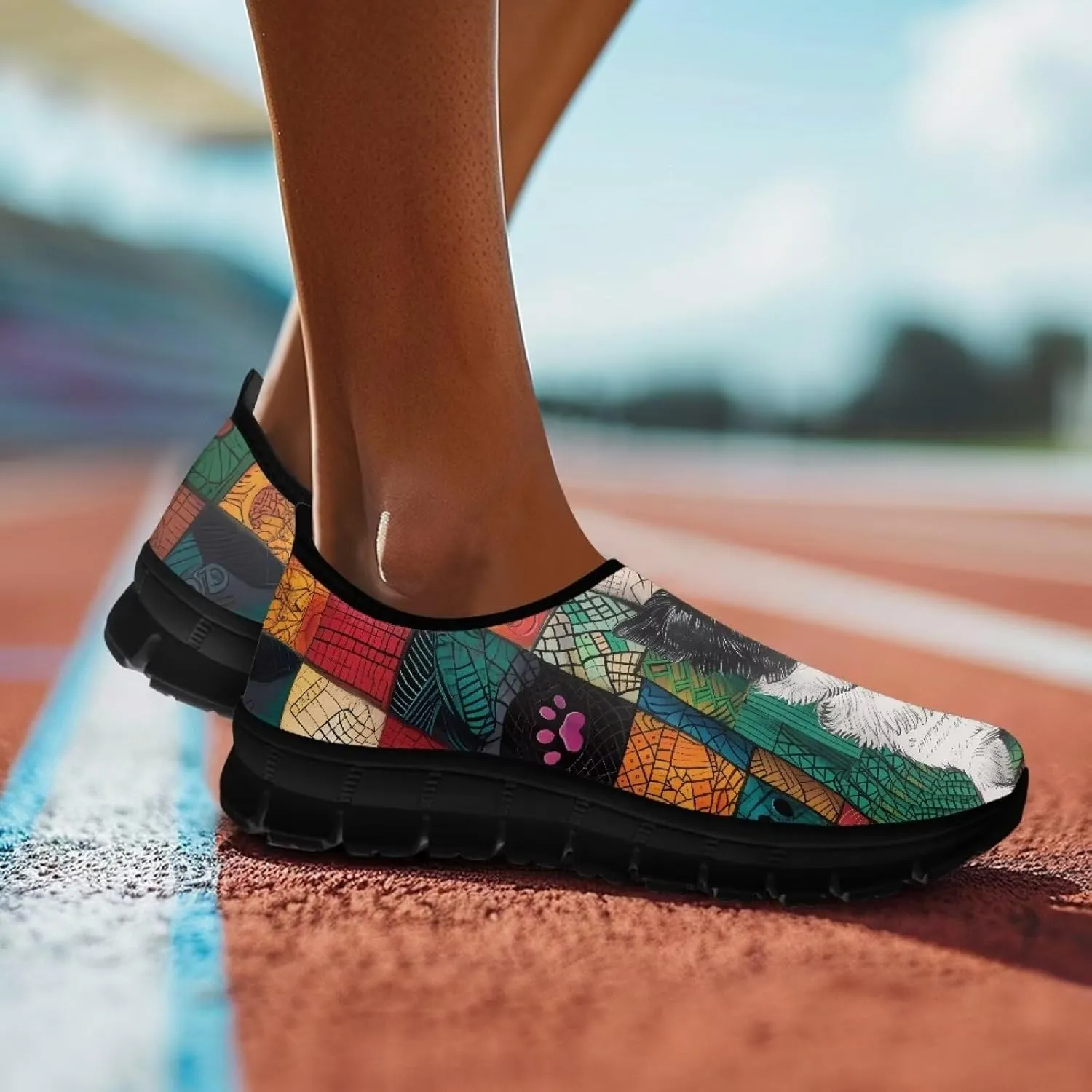 Women's Loafers Slip On Slip Shoe Casual Walking Shoes Non Slip Work Shoes Mesh Athletic Sneakers