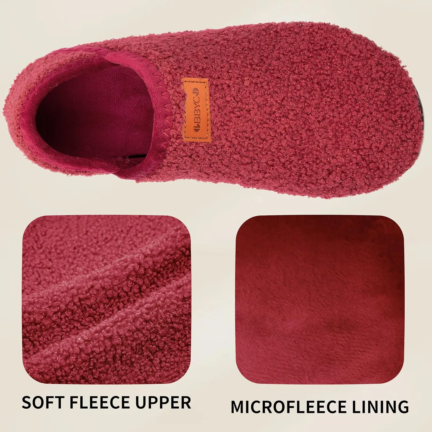 Women's Men's Fuzzy Fur Slippers Casual House Shoes Non Slip Barefoot Slipper Socks Warm Closed Back Indoor Outdoor Shoes