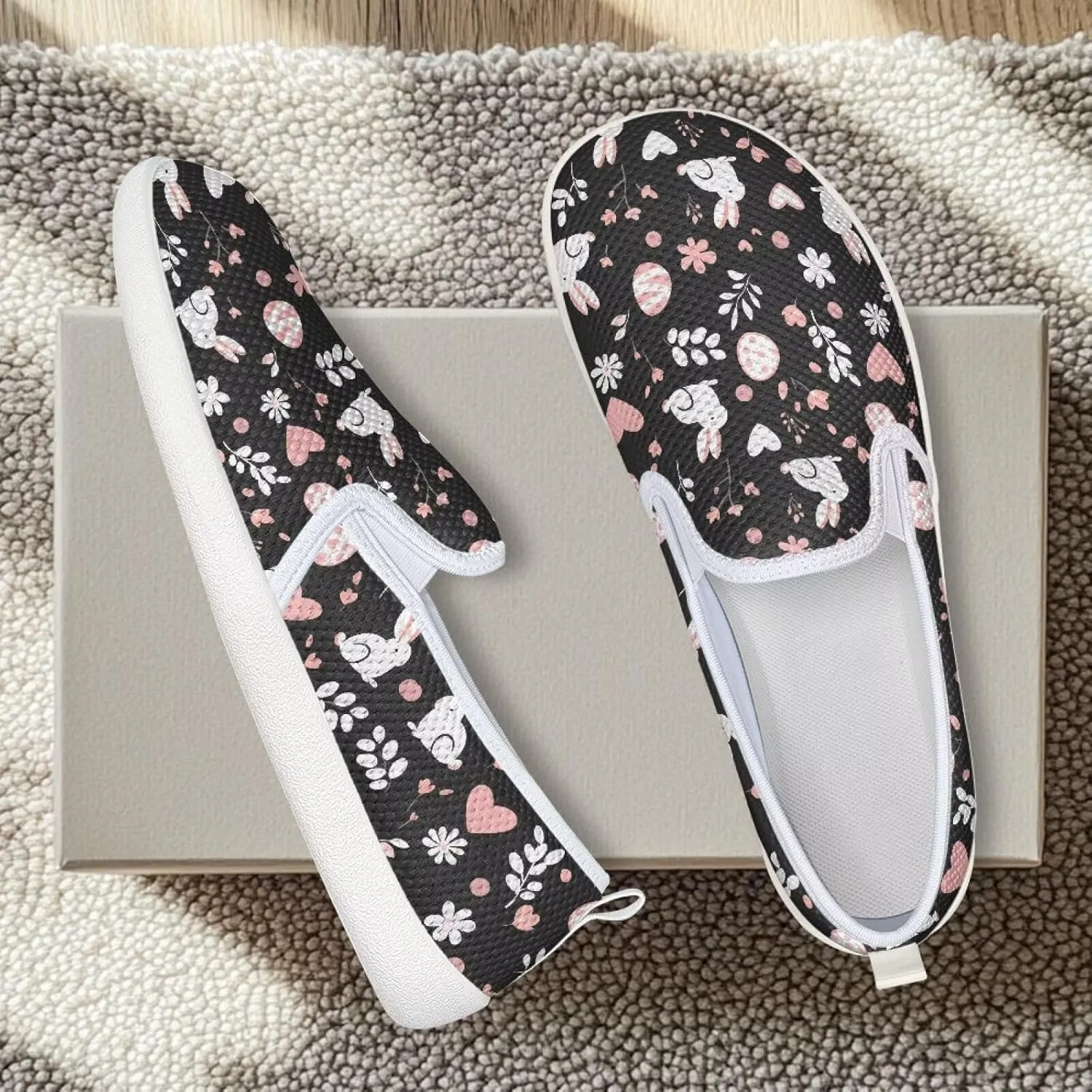 Women's Mesh Flats Shoes Slip On Casual Loafers Comfort Lightweight Travel Walking Shoes Non Slip Driving Shoes US 6-11