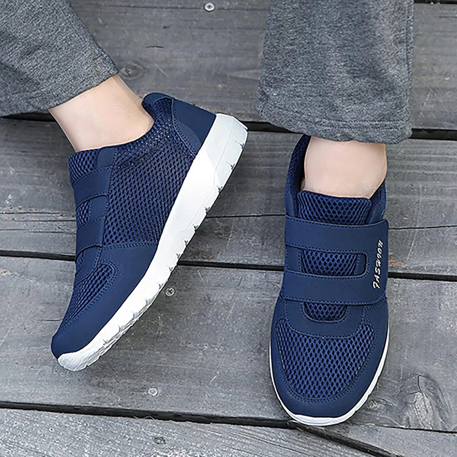 Womens Mesh Sneakers with Arch Support Comfortable Casual Sneaker Breathable Slip On Running Shoes Wide Width Orthopedic Walking Shoes