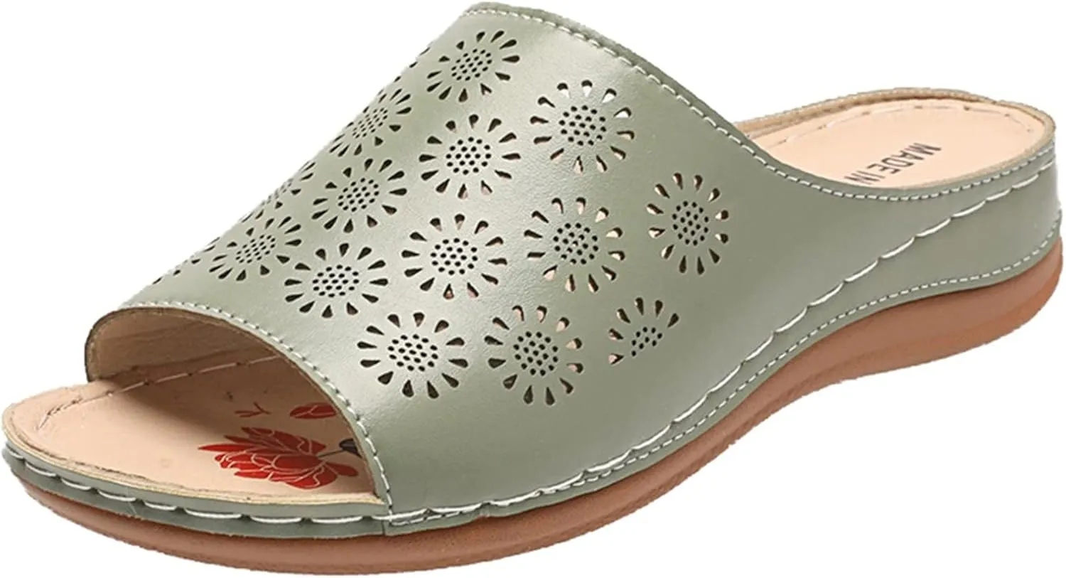 Women's Sandals Dressy Summer Flat Spring Sandals Fashion Slippers Ladies Roman And Hollow Women's