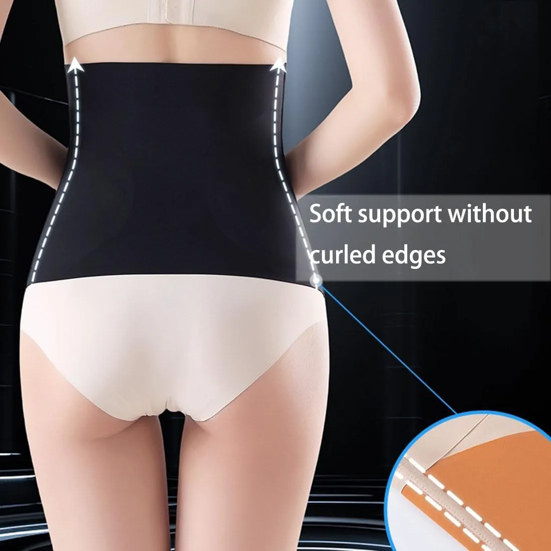 Women's Seamless Tummy Control Belt, Tummy Control Shapewear, Waist Trainer Belt, Adjustable Suitable for Daily Wear