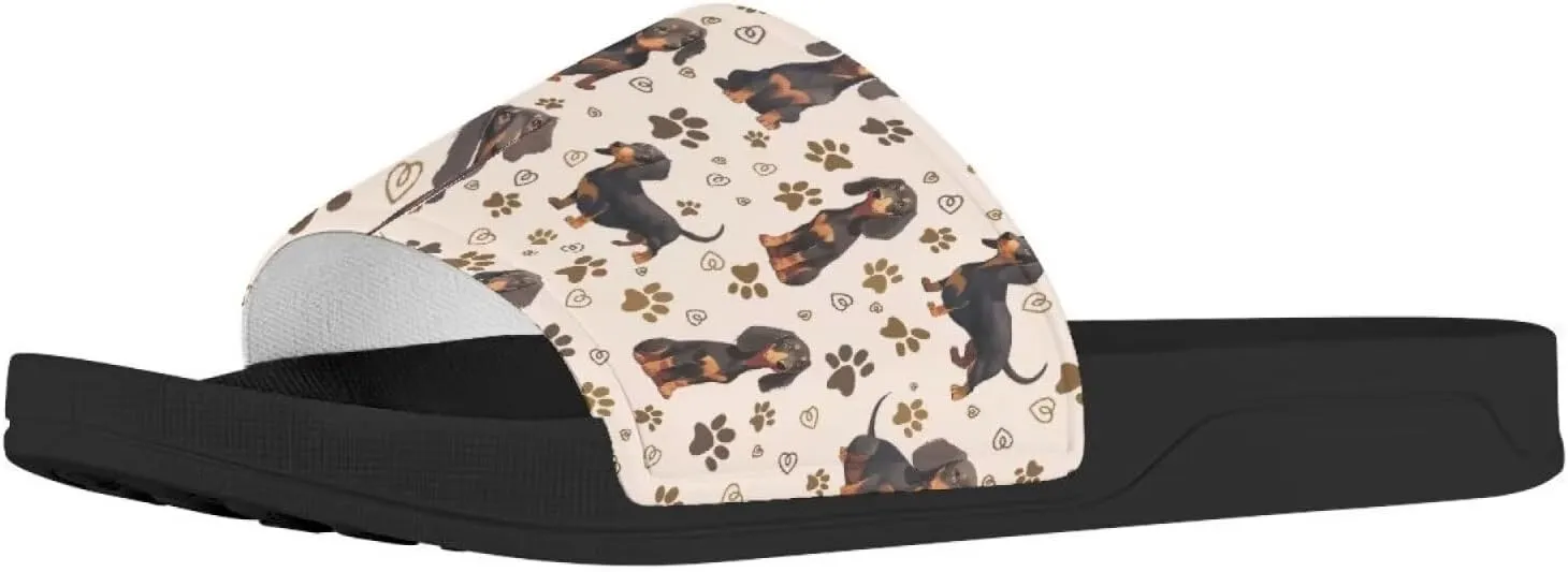 Womens Slide Sandals Flat Sandals Non Slip Slides House Mens Shower Shoes for Summer Beach Open Toe Sandals Shoes