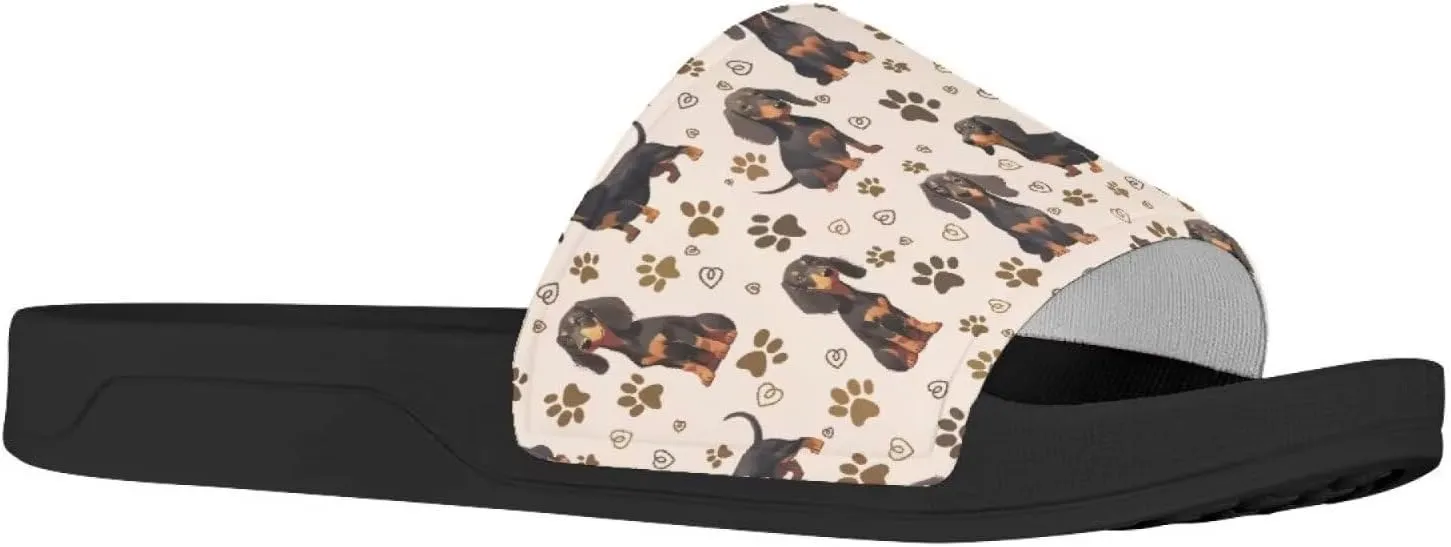 Womens Slide Sandals Flat Sandals Non Slip Slides House Mens Shower Shoes for Summer Beach Open Toe Sandals Shoes
