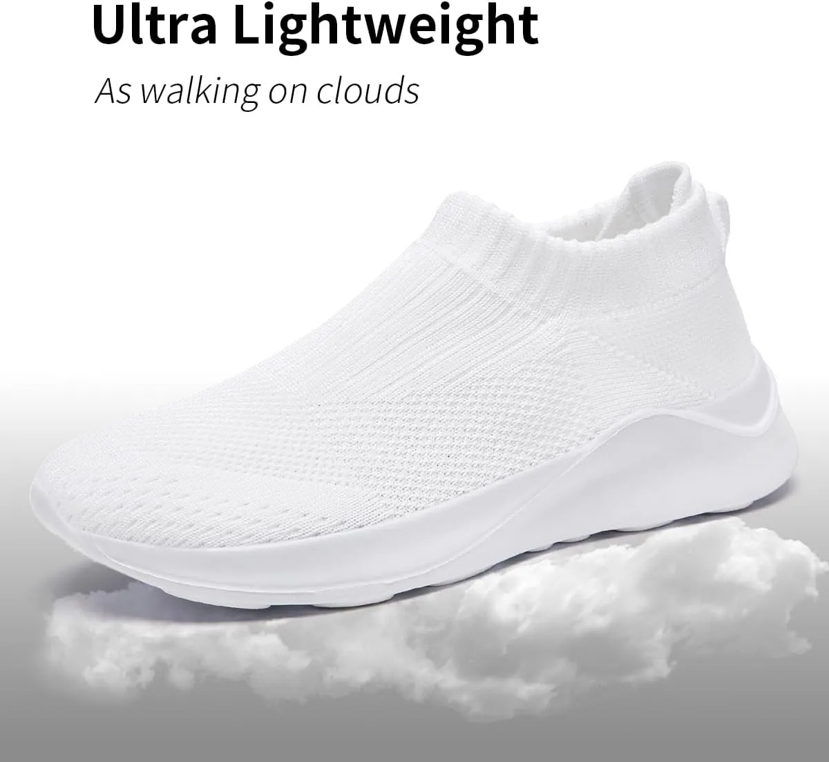 Women's Slip On Walking Shoes Lightweight Breathable Comfortable Tennis Sneakers for Workout Gym Cross Training Casual Platform Fashion Sneaker