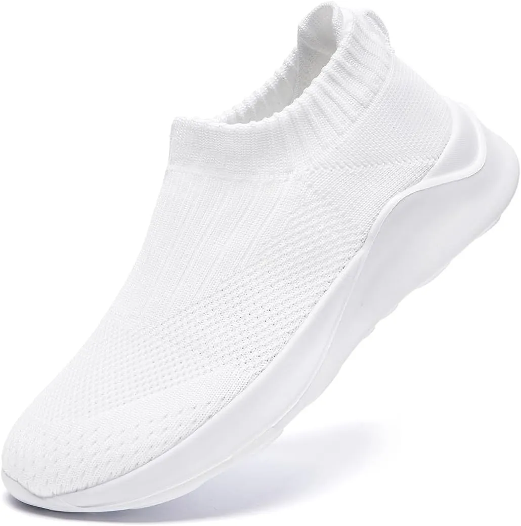 Women's Slip On Walking Shoes Lightweight Breathable Comfortable Tennis Sneakers for Workout Gym Cross Training Casual Platform Fashion Sneaker